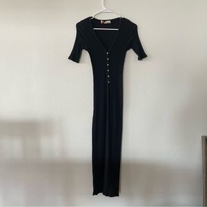Black stretchy dress, Free People Beach. Size S.
